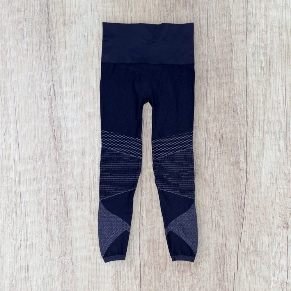 SPANX Women's Look At Me Now Seamless Moto Leggings Size XL Black